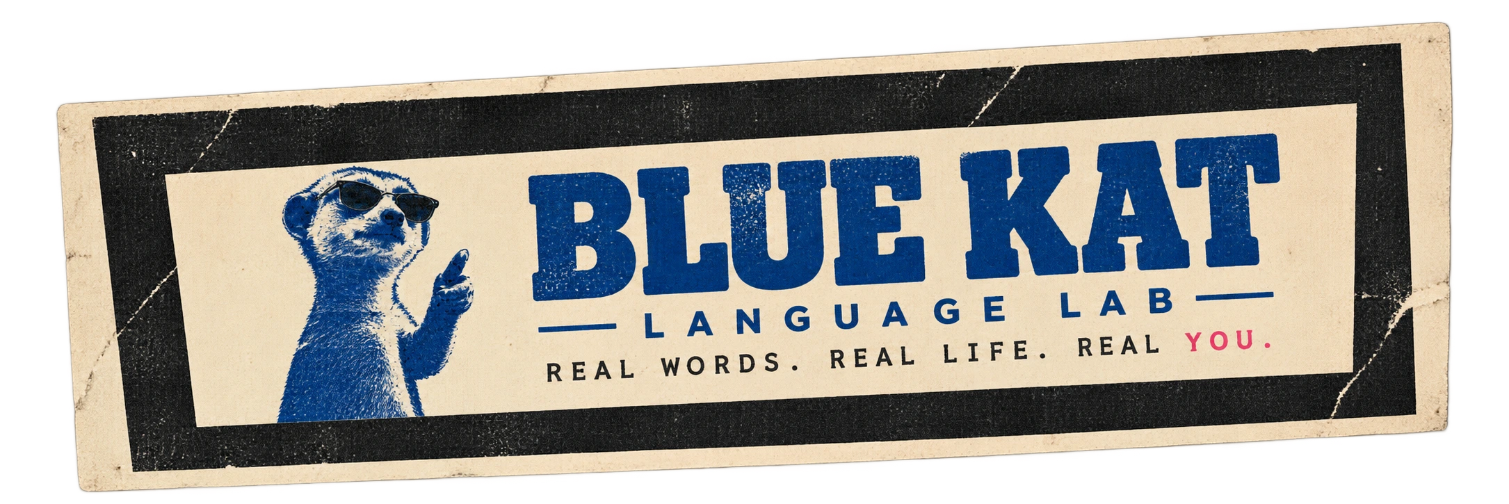 Blue Kat Language Lab — Real words. Real life. Real you.
