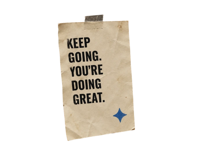 Keep going. You're doing great.
