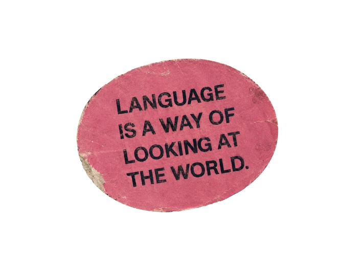 Language is a way of looking at the world.